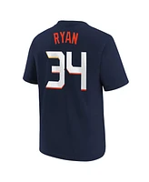 Nike Big Boys and Girls Nolan Ryan Navy Houston Astros Fuse City Connect Name Number T-Shirt