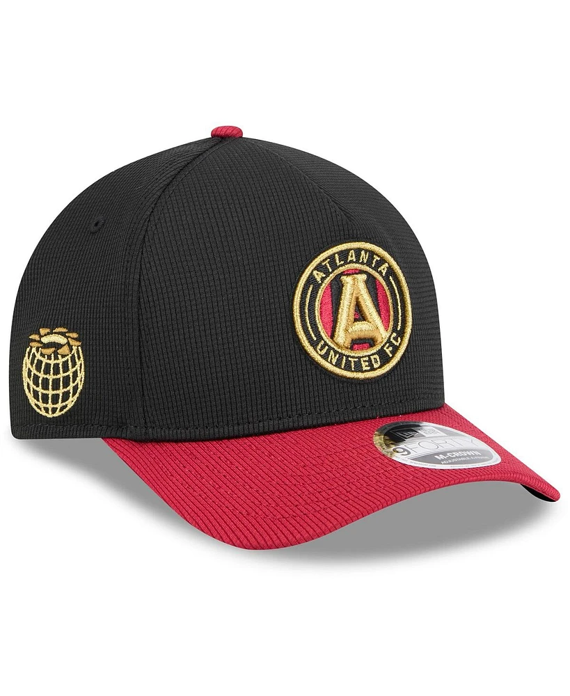 New Era Men's Black/Red Atlanta United Fc 2025 Jersey Hook 9FORTY M-Crown Adjustable Hat