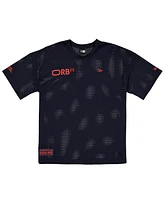 New Era Men's Navy Red Bull Racing Oversized Graphic Mesh T-Shirt