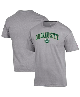 Champion Men's Heather Gray Colorado State Rams Arch Over Logo T-Shirt