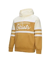 Mitchell & Ness Men's Tan/Cream San Francisco Giants Head Coach Pullover Hoodie