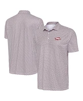 Antigua Men's White Arkansas Razorbacks Star Polo Shirt