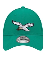New Era Men's Kelly Green Philadelphia Eagles Super Bowl Lix Champions Historic Side Patch 39THIRTY Flex Hat