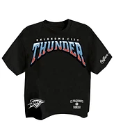 Two Hype Men's Black Oklahoma City Thunder Drip Dime Collection Premium T-Shirt