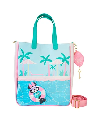 Loungefly Minnie Mouse Vacation Style Tote Bag with Coin Purse
