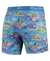 Reyn Spooner Men's Blue SpongeBob SquarePants Aloha From Bikini Bottom Boxer Briefs