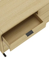 Manhattan Comfort 60" Medium Density Fiberboard Grace Modern 6-Drawer Double Dresser
