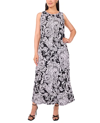 Msk Plus Sleeveless Jersey Maxi Dress