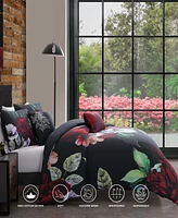 Bebejan Moody Painting Bedding 100% Cotton Sateen 5 Piece Queen Size Reversible Comforter Set