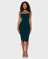 B Darlin Juniors' Sleeveless Square Neck Midi Dress