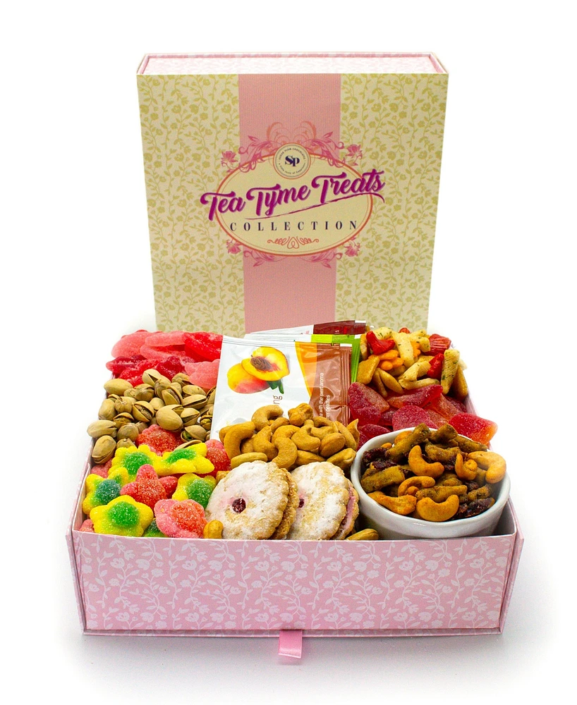 Sugar Plum Chocolates Tea Tyme Collection Box, 9 Pieces