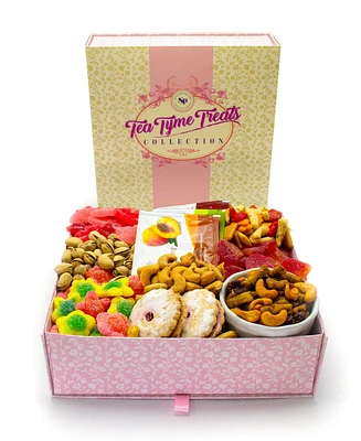 Sugar Plum Chocolates Tea Tyme Collection Box, 9 Pieces