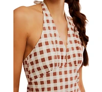 Free People Women's Cecil Sleeveless Halter Mini Dress
