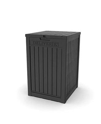31 Gallon Resin Outdoor Patio Storage Deck Garden Box with Side Handles