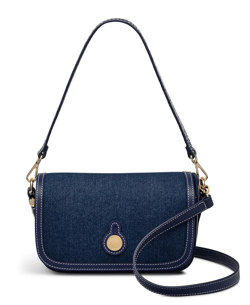 Radley London Bathurst Mews Denim Flap Over Crossbody Bag