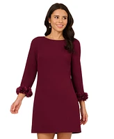 Adrianna Papell Women's 3/4-Sleeve Shift Dress