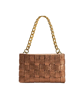 Melie Bianco Mimie Woven Small Crossbody Bag