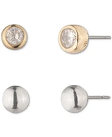 Lauren Ralph Lauren Two-Tone Stud Earrings Set