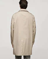 Mango Men's Classic Water-Repellent Trench Coat