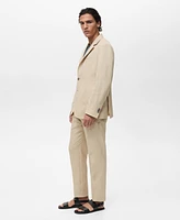 Mango Men's Slim-Fit Linen Pants