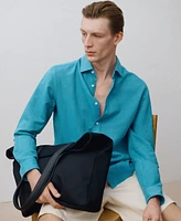 Mango Men's Linen-Blend Shirt