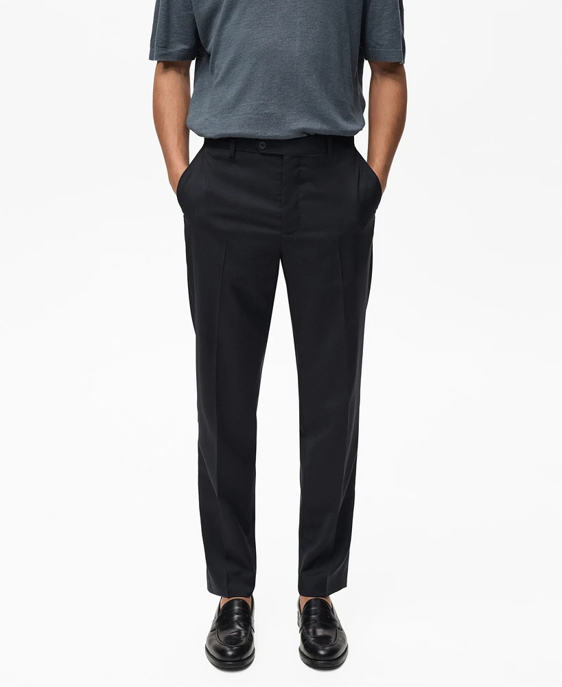 Mango Men's Cold Wool Slim-Fit Pants