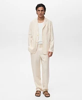 Mango Men's Linen Lyocell Suit Blazer