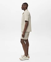 Mango Men's Chest Pocket Regular-Fit Shirt
