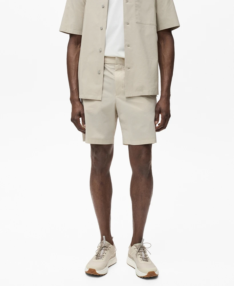 Mango Men's Water-Repellent Bermuda Shorts