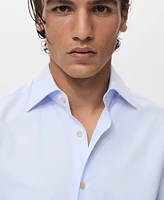Mango Men's Cotton Slim-Fit Shirt