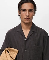 Mango Men's Creased-Effect Shirt
