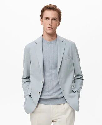 Mango Men's Verner Slim Fit Cotton Blazer