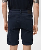 Mango Men's Slim-Fit Denim Bermuda Shorts