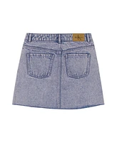 Clavin Klein Big Girls Overdyed Denim Mini Skirt
