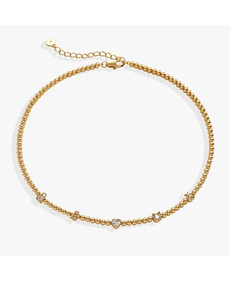 Alex and Ani Love Luck Metal Tennis Necklace