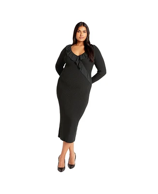 City Chic Plus Auralie Dress
