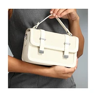 Women's The Linea-Block Hand Bag - Cream White