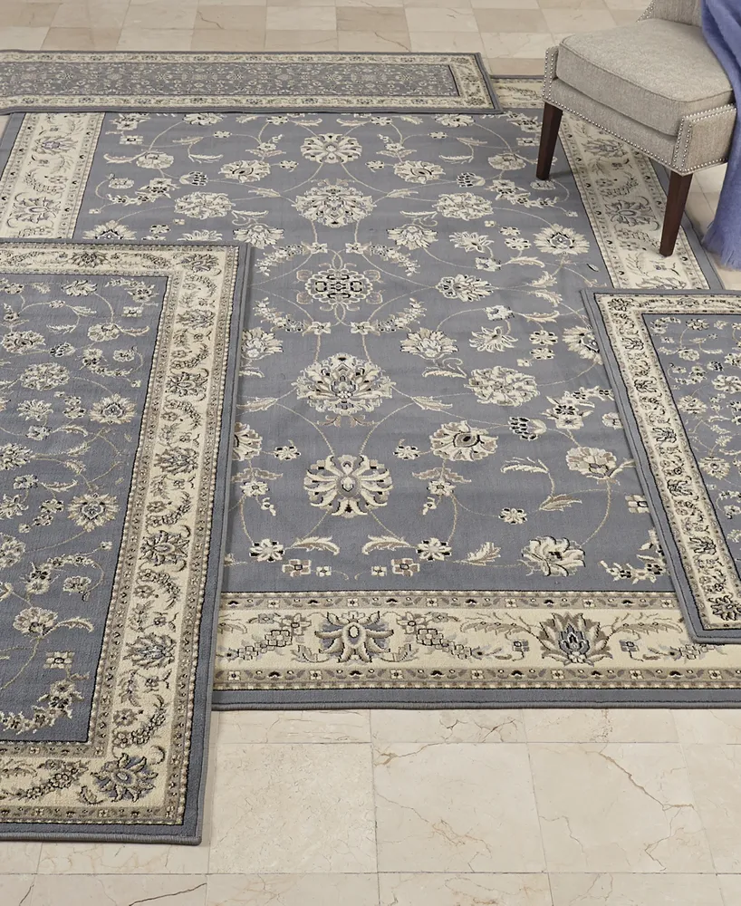 Km Home Area Rug Set, Florence Collection 4 Piece Set Isfahan