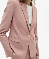 Mango Women's Fitted Suit Jacket