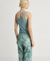 Mango Women's Rib-Knit Tank Top