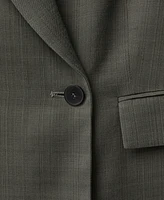 Mango Women's Oversized Double-Breasted Suit Jacket