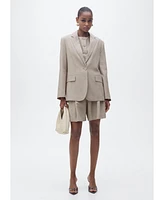 Mango Women's Lyocell Suit Jacket
