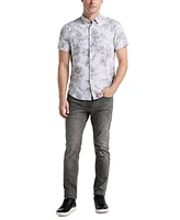 Perry Ellis Men's Slim-Fit Stretch Floral Button-Down Shirt