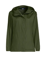 Lands' End Women's Packable Water Resistant Upf 50 Windbreaker Jacket