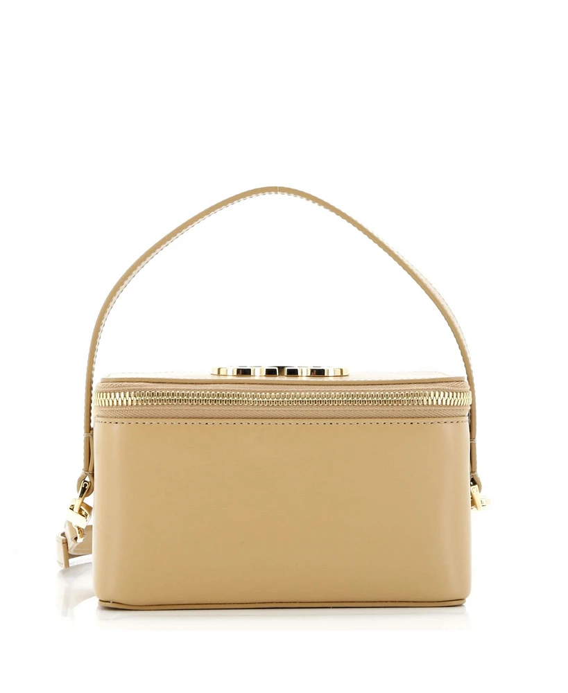 Pre-Owned Salvatore Ferragamo Gancini Vanity Case Leather