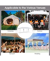 Outdoor Gazebo, Canopy with Sturdy Steel Frame, Easy Assembly Large Shelter for Sunshading, Lightweight and Easy Carriage Rain Shelter, Ideal for Pati