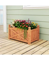 Slickblue Raised Garden Bed Drainage Holes for Patio Garden