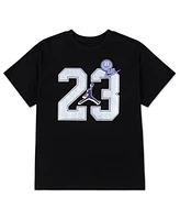 Jordan Big Girls Blue Jeans and Bling T-Shirt