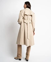 Seraphine Women's Belted Maternity Trench Coat