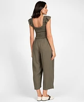 Seraphine Women's Maternity Linen Blend Jumpsuit